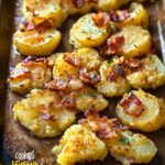 Crispy Smashed Potatoes with Bacon Vinaigrette Recipe