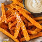 Crispy Sweet Potato Fries with Marshmallow Dip