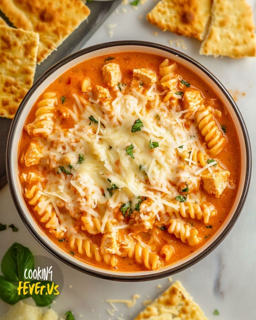 Crockpot Chicken Parmesan Soup Recipe