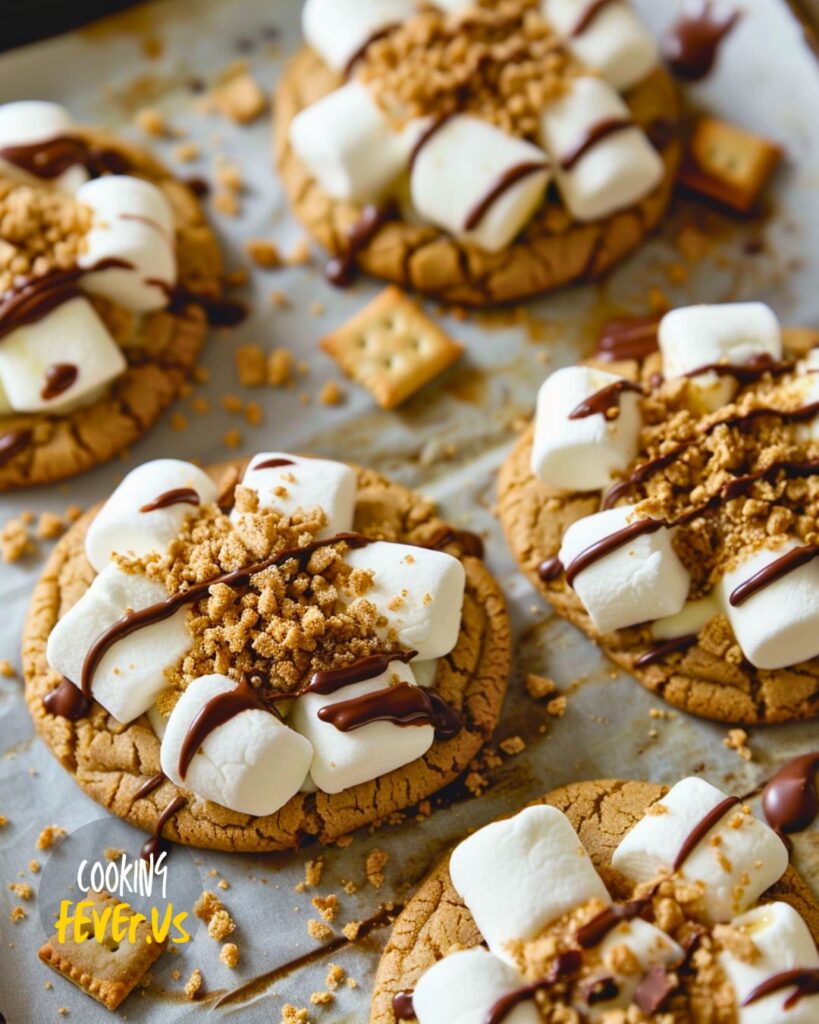 Making Crumbl S'mores Cookies