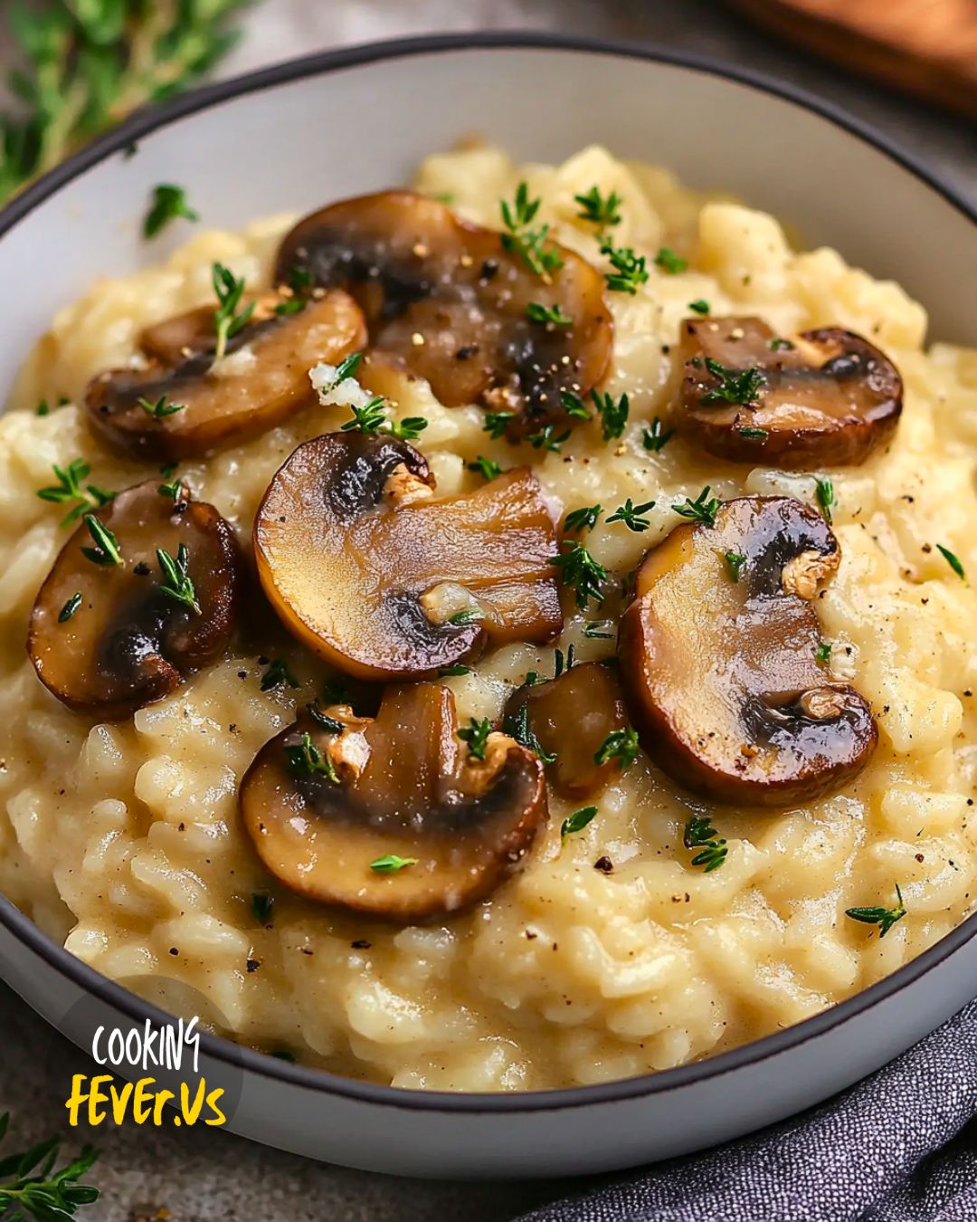 Dairy Free Creamy Mushroom Risotto Recipe