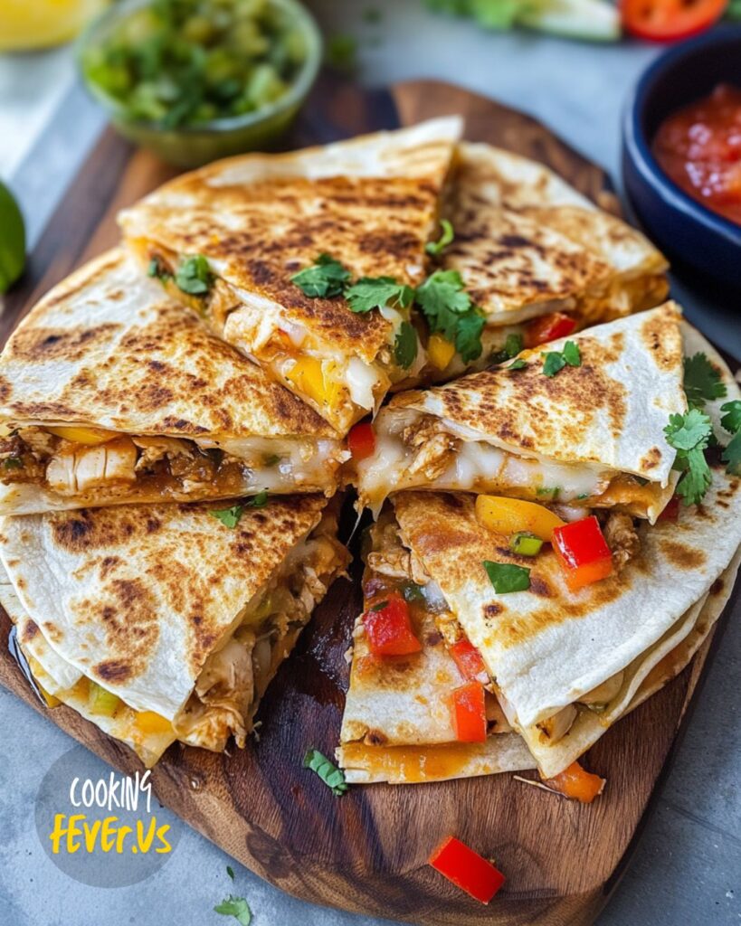 Making Easy Chicken Quesadillas