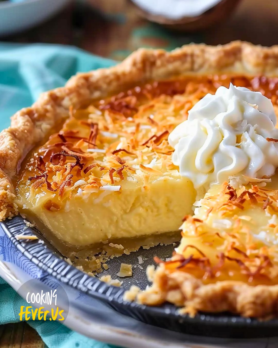 Easy Coconut Custard Pie Recipe