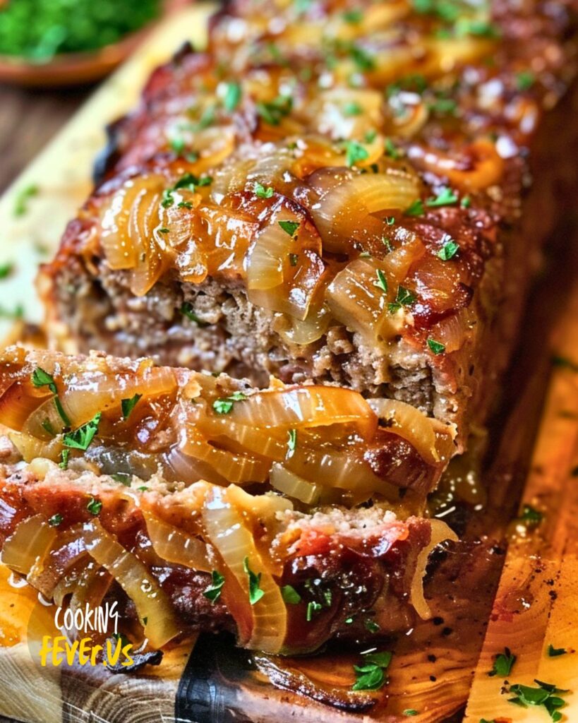 making a French Onion Meatloaf