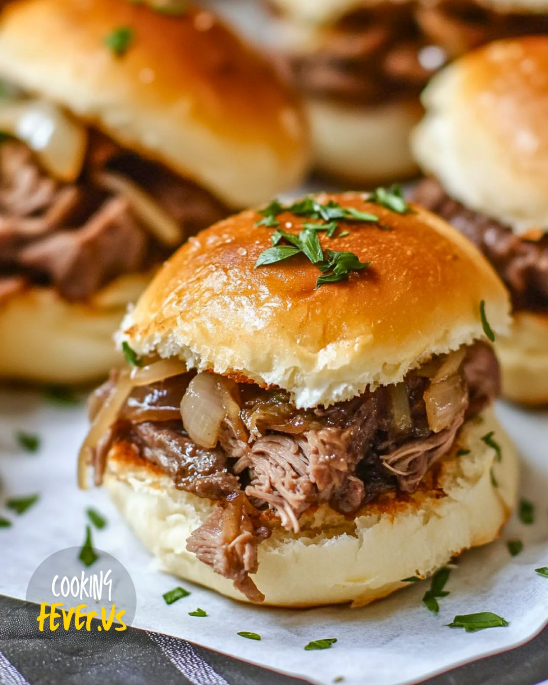 French Onion Roast Beef Sliders