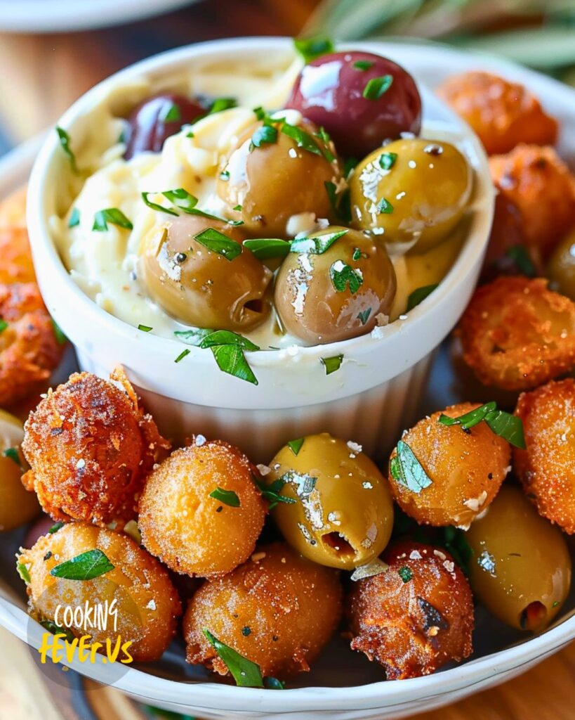 Fried Olives with Garlic Aioli Recipe