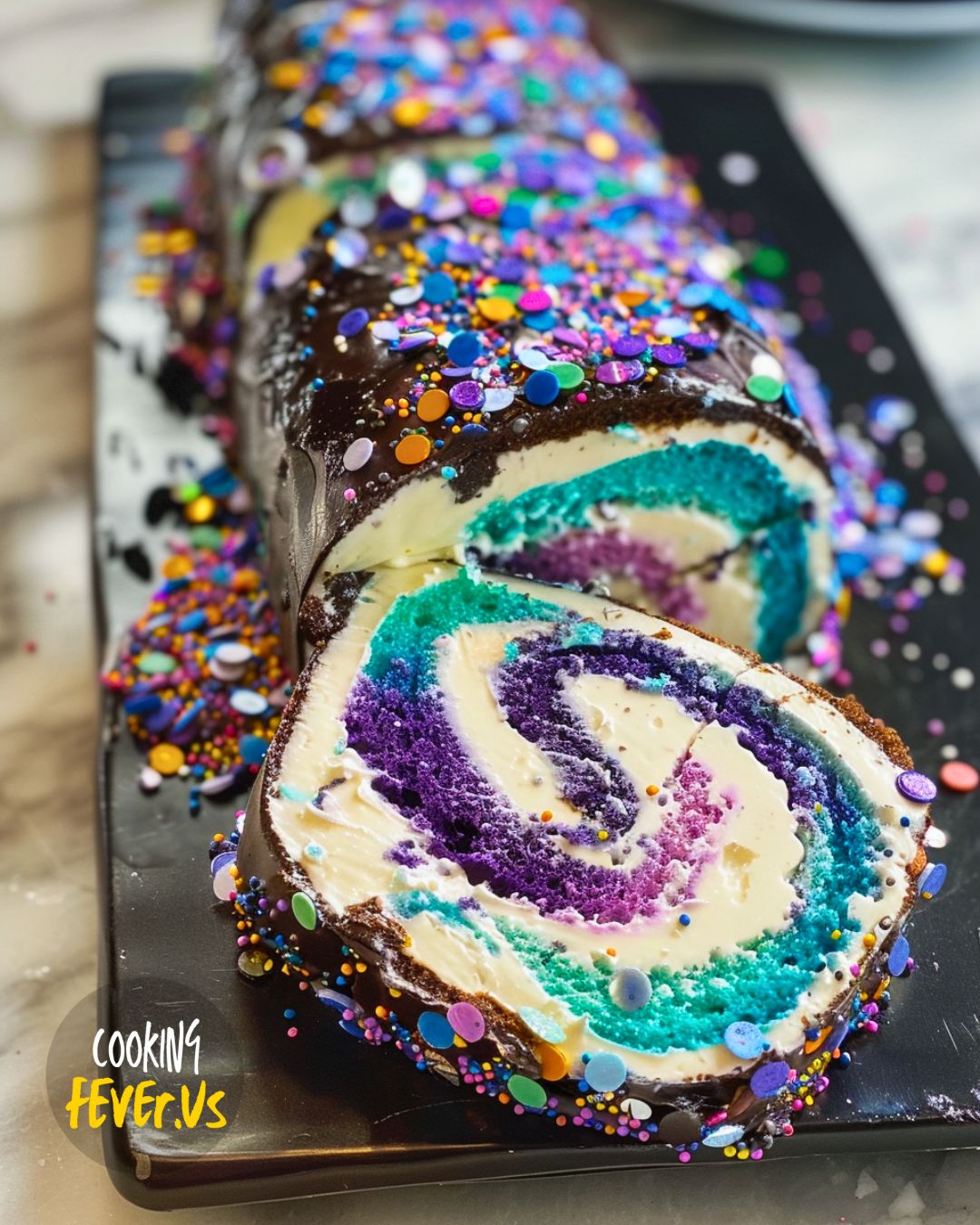 Galaxy Cake Roll Recipe