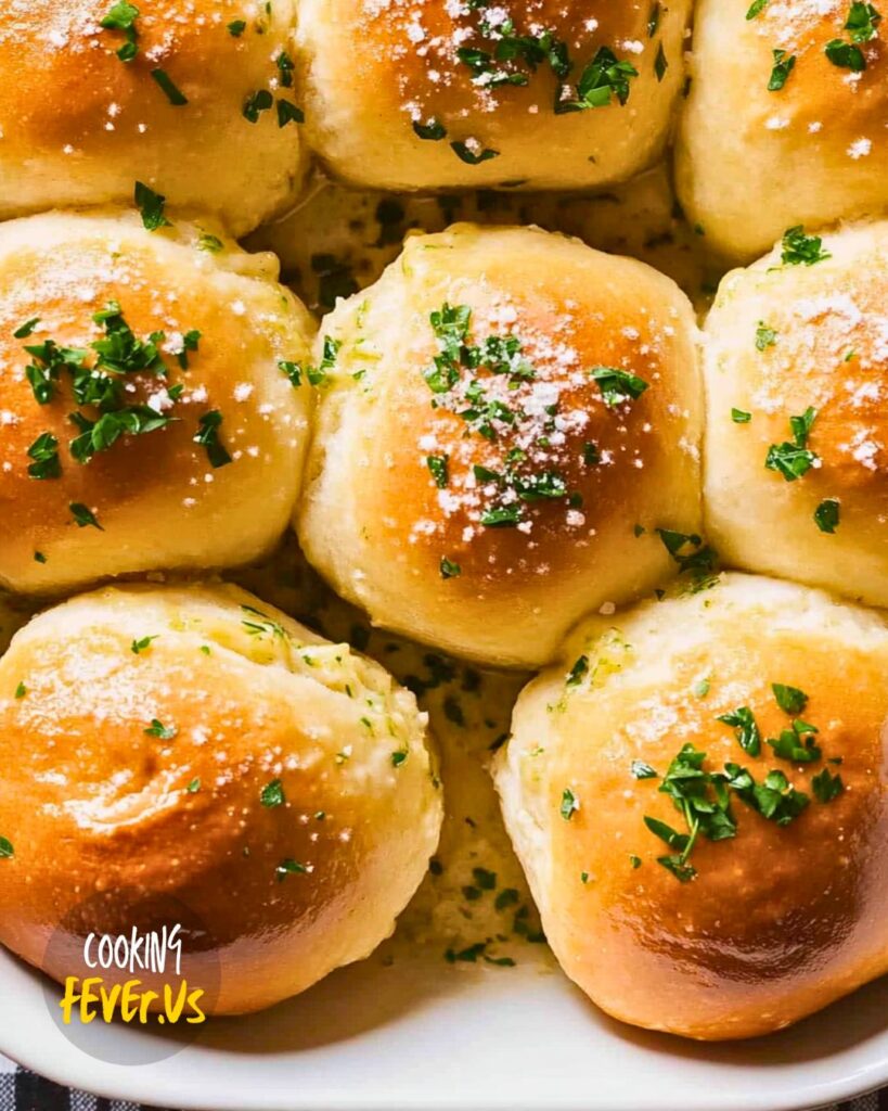 Making the Garlic Bread Rolls