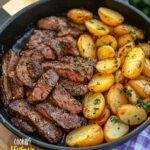 Garlic Butter Steak and Potatoes Skillet Recipe