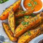 Garlic Herb Sweet Potato Wedges Recipe