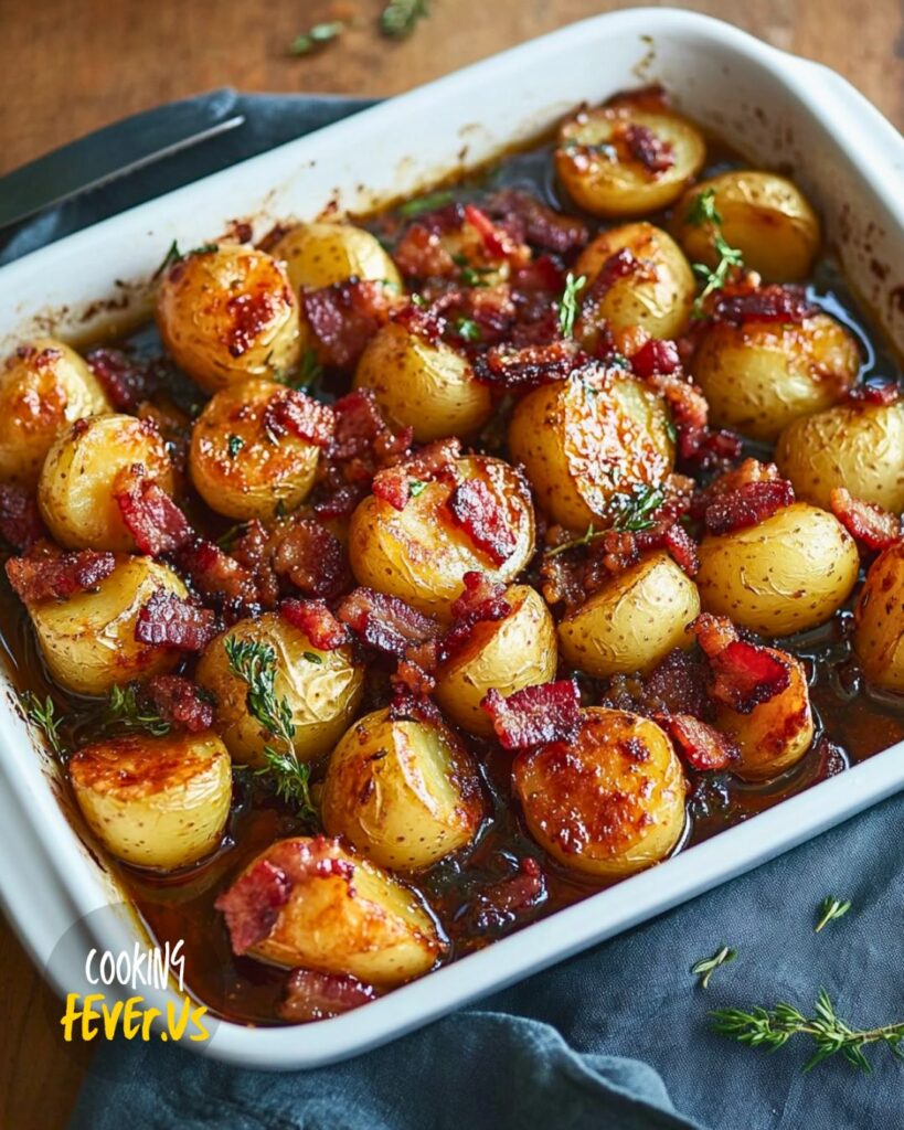 Golden Syrup and Bacon Roast Potatoes Recipe