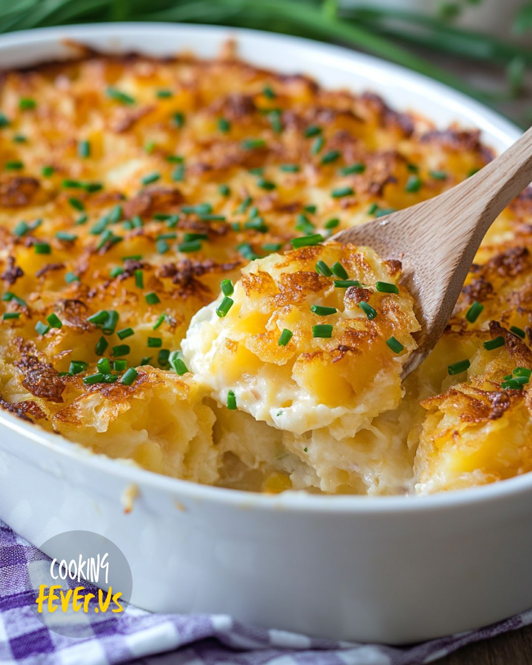 Making Grandma's Hash Brown Casserole