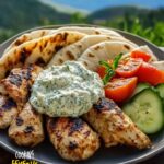 Greek Chicken Gyros with Cucumber Tzatziki Recipe