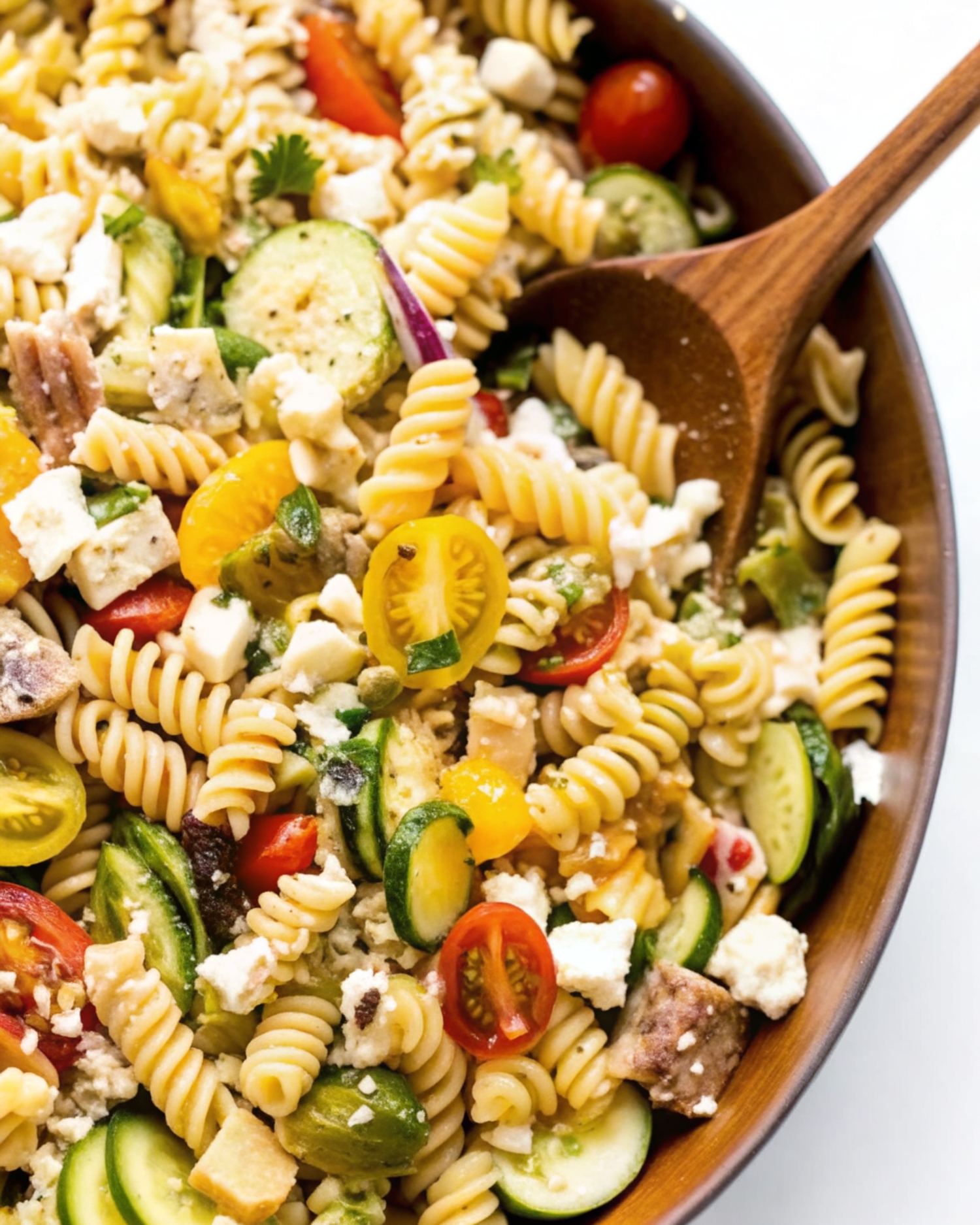 Greek Chicken Pasta Salad