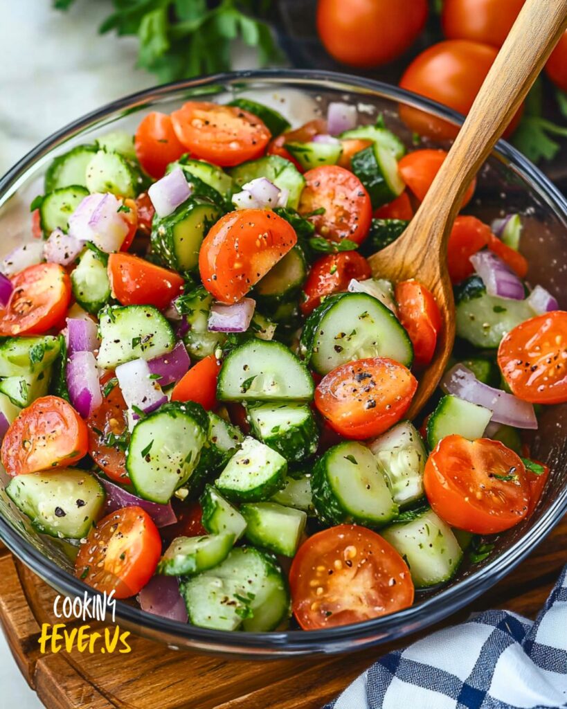 Greek Cucumber and Tomato Salad Recipe