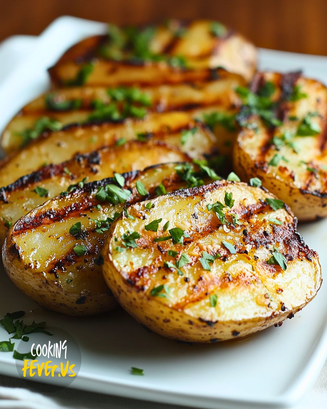 Grilled Parmesan Garlic Potato Planks Recipe