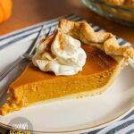 Healthy Pumpkin Pie Slice