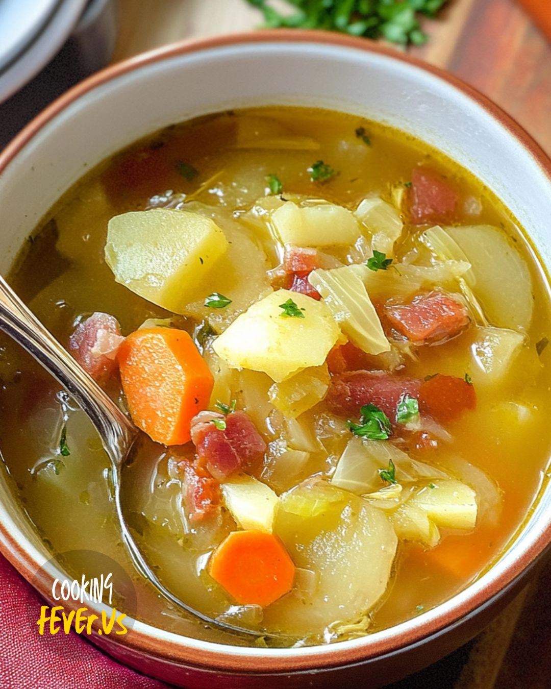 Irish Bacon Cabbage And Potato Soup Recipe