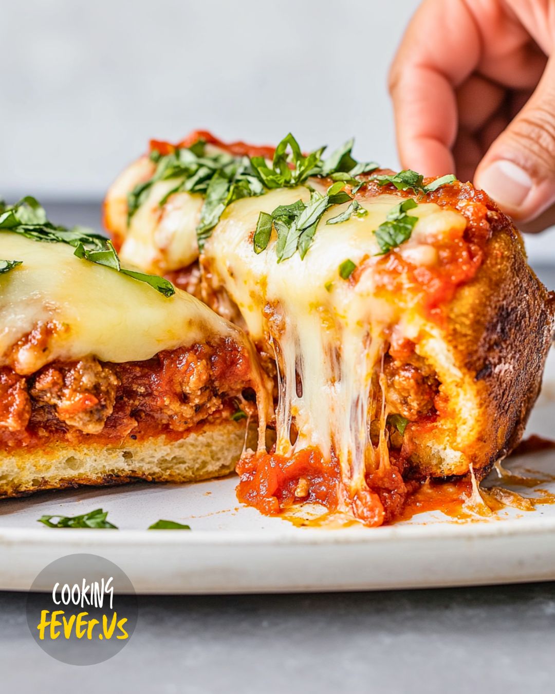 Cheesy Italian Meatloaf Sandwich