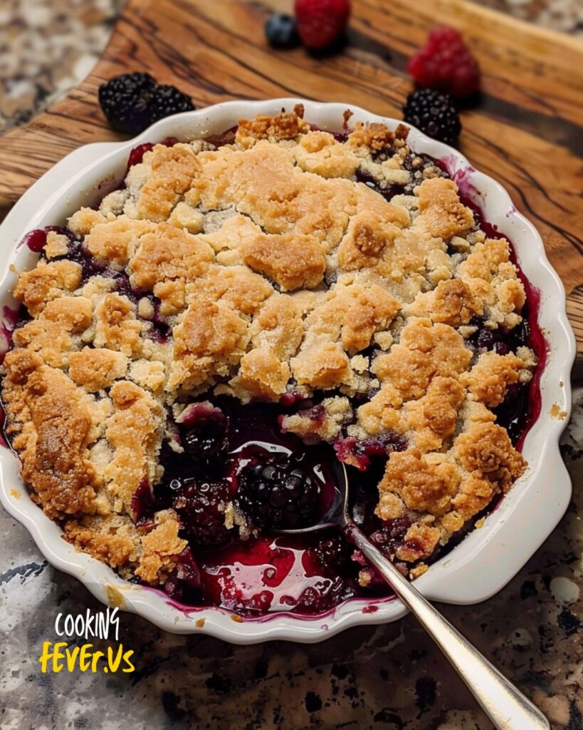 Making Keto Blackberry Cobbler