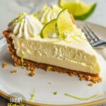 Keto Key Lime Pie slice