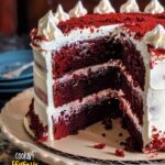 Keto Red Velvet Cake Slice