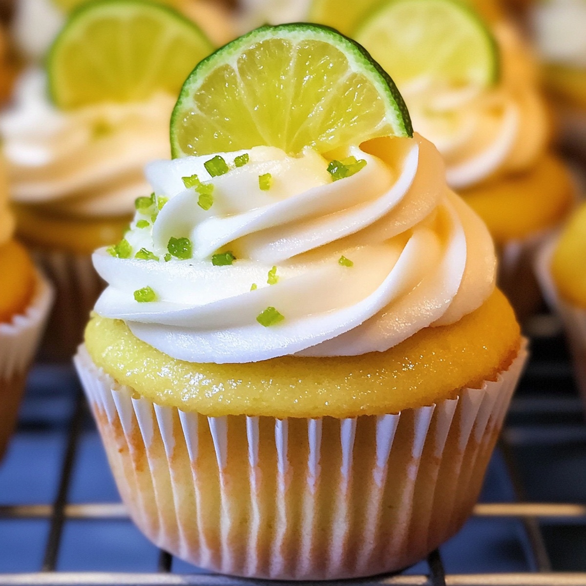 Mango Key Lime Cupcakes