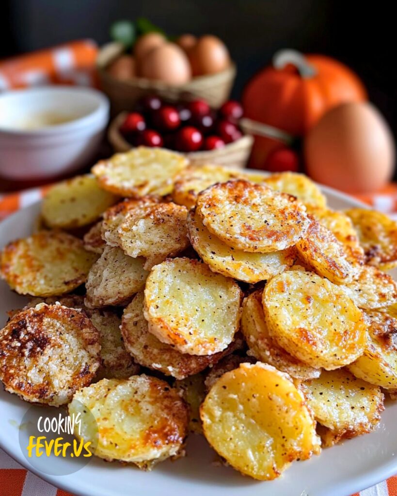 Making Mini Baked Parmesan Potato Rounds