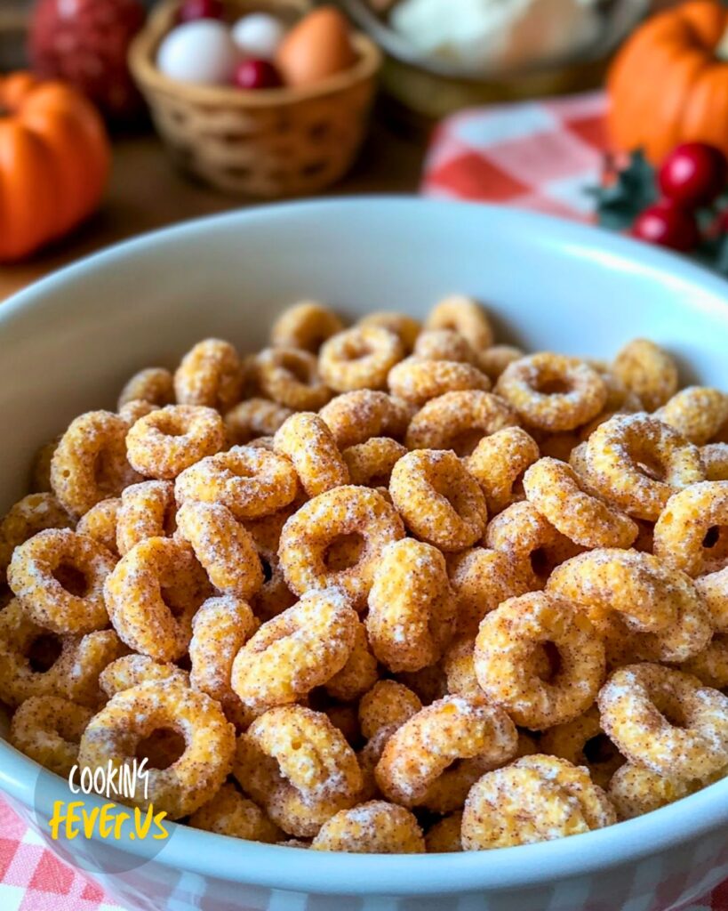 Making Mini Doughnut Hot Buttered Toasted Cheerios