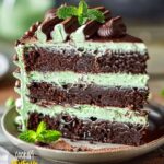 Mint Chocolate Cake Slice