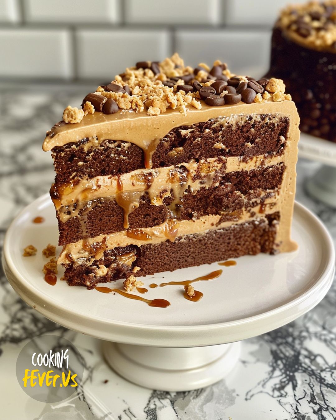 Mocha Toffee Crunch Cake