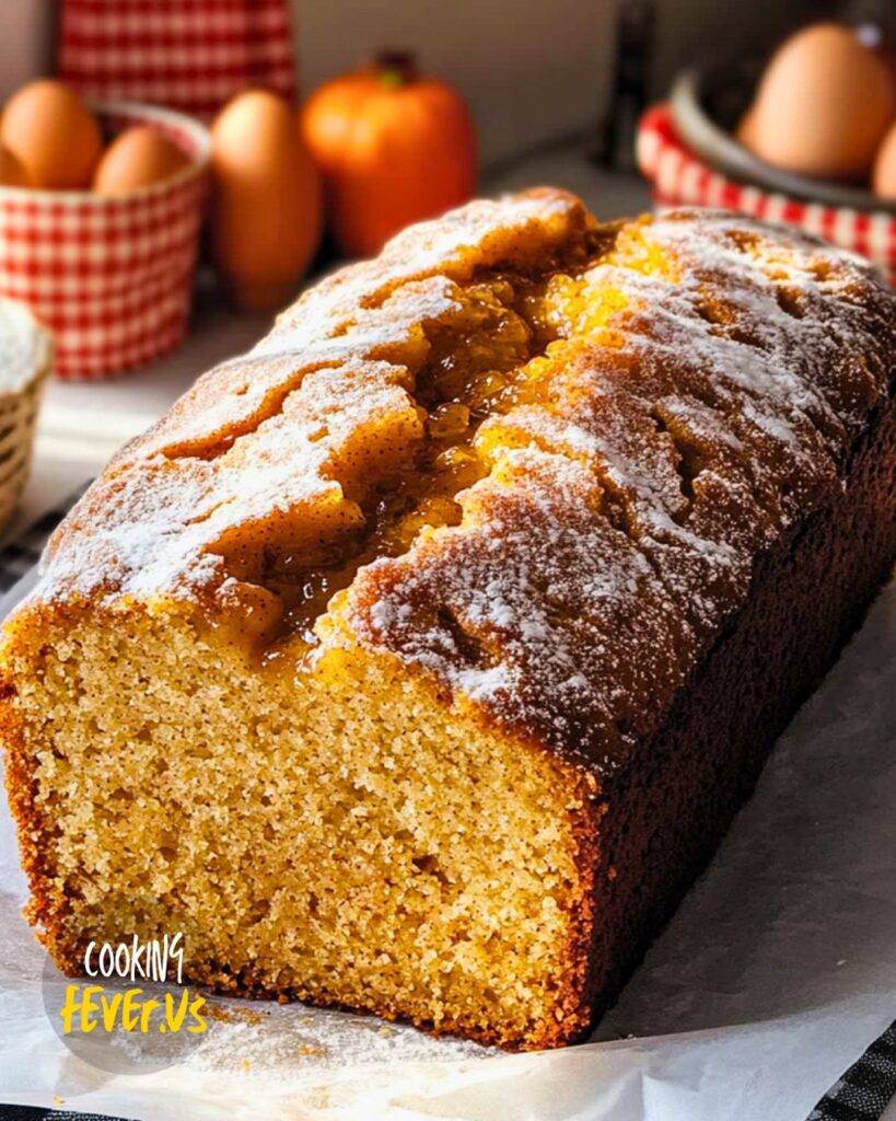 Making Moist Apple Cider Doughnut Loaf Cake