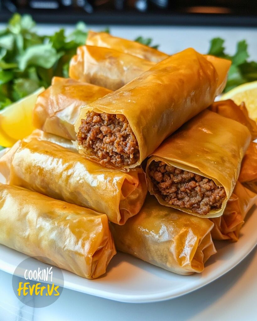 Moroccan Ground Meat Cigars Recipe