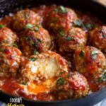 Mozzarella Stuffed Meatballs Recipe