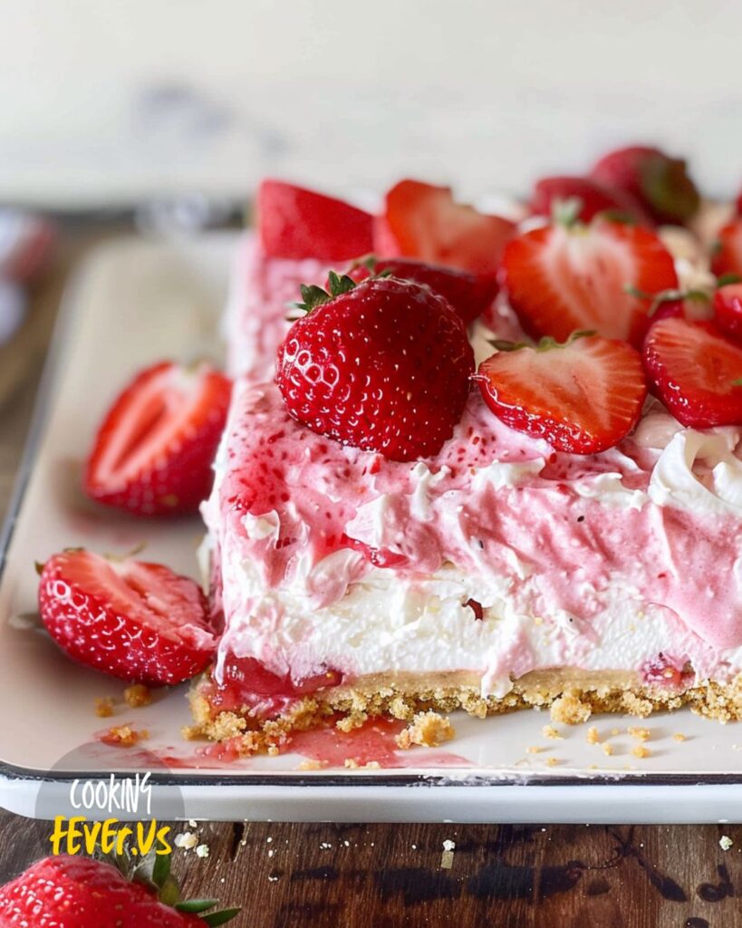 Making No-Bake Strawberry Delight 