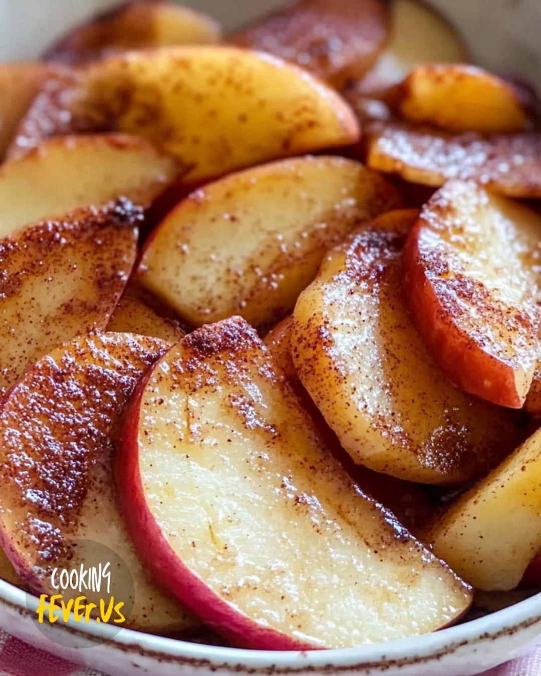 No-Sugar Baked Apple Slices Making