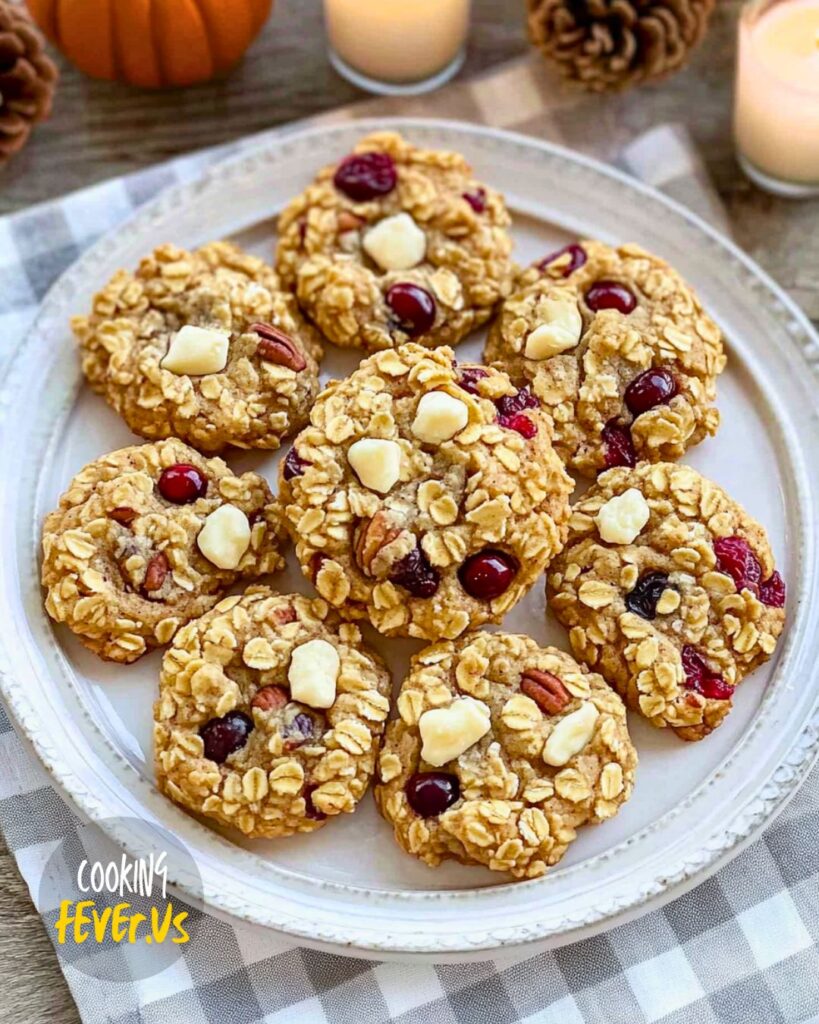 Baking Oatmeal Cranberry Cookies