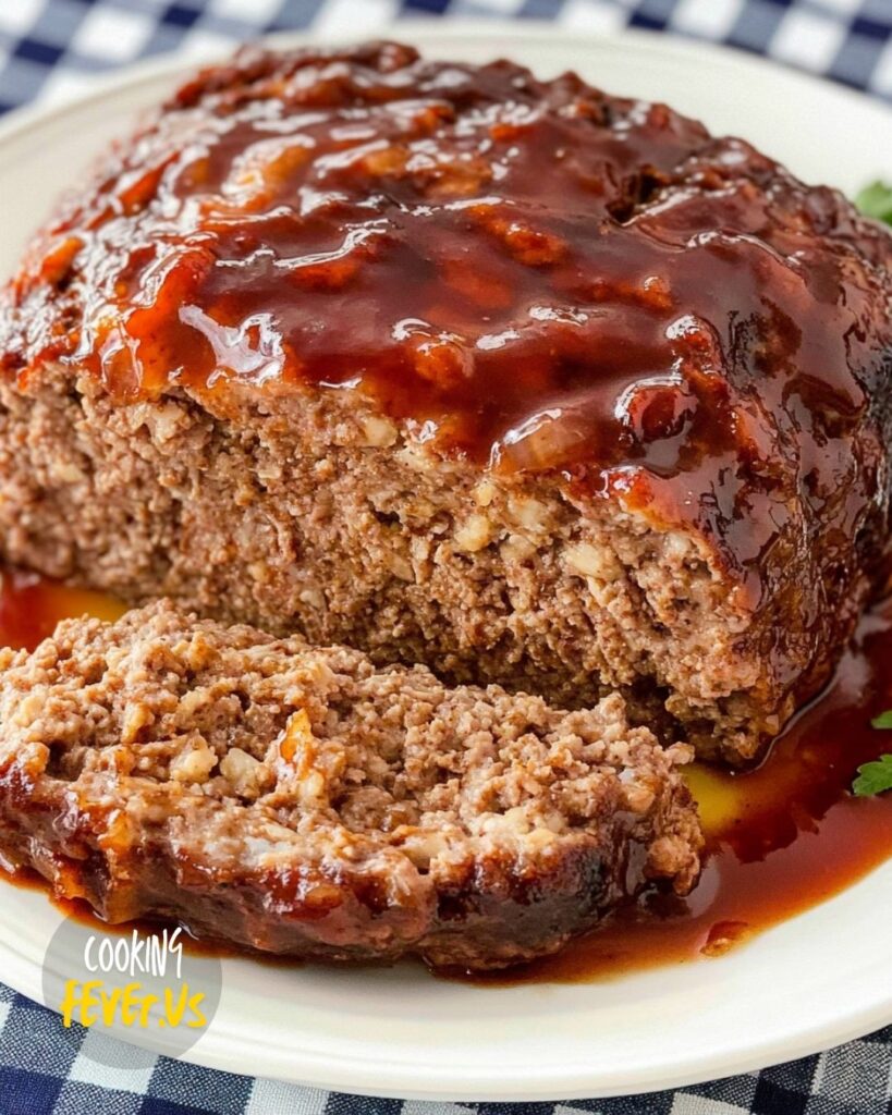 making of Old-Fashioned Meatloaf With Oatmeal