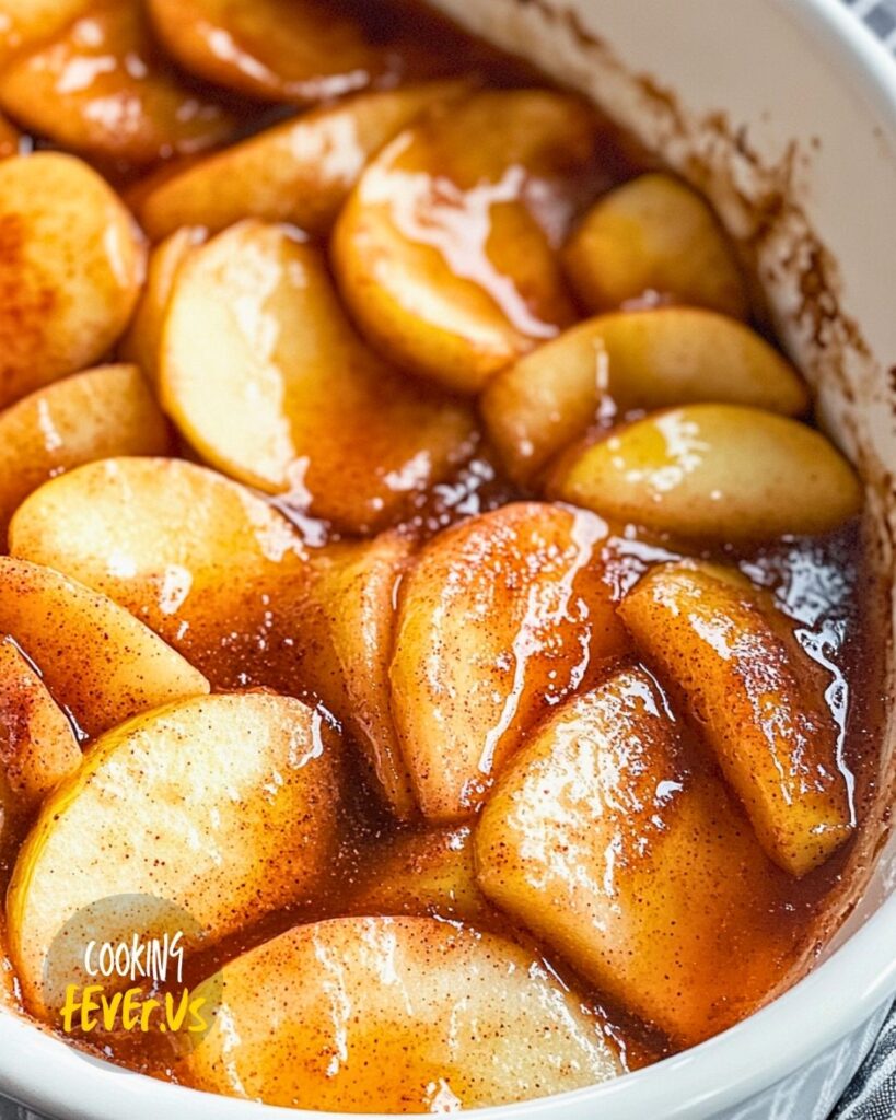 Oven-Baked Cinnamon Apple Slices Making