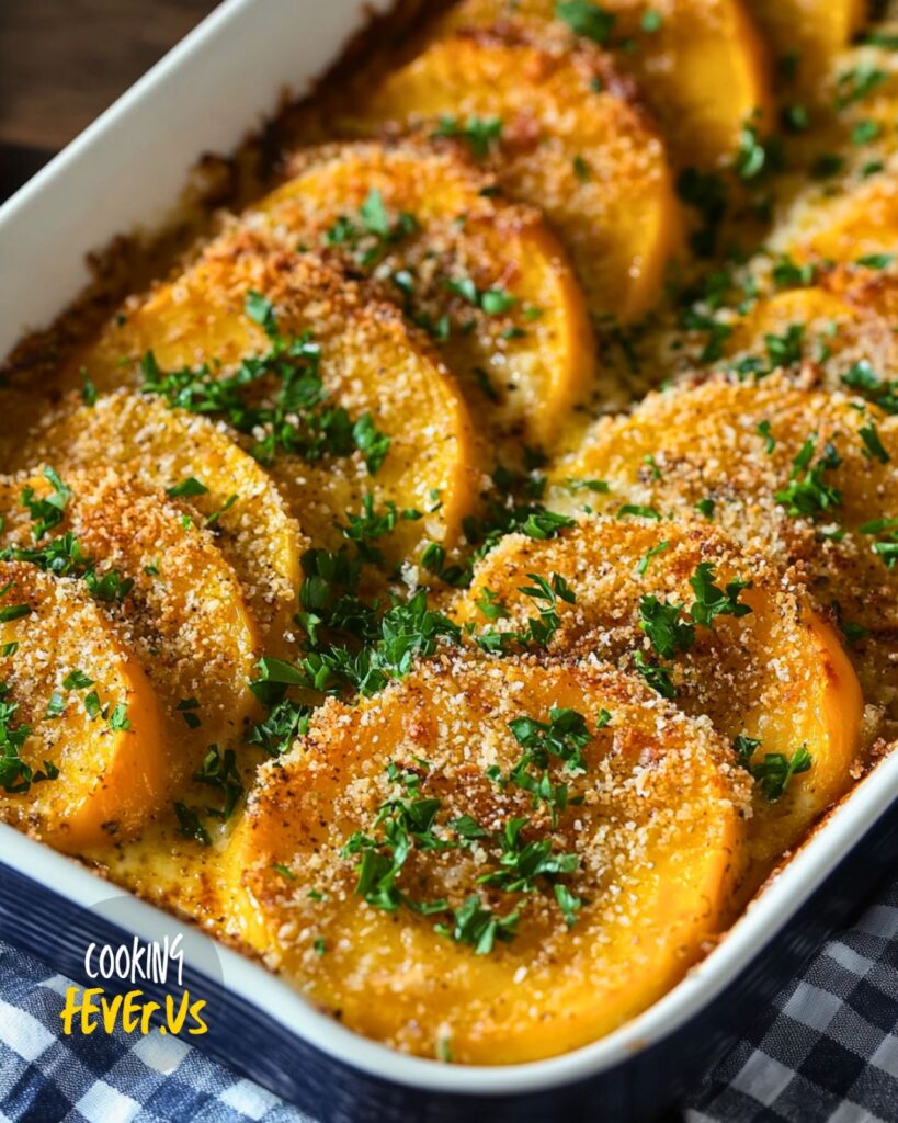 Parmesan Butternut Squash Gratin Recipe