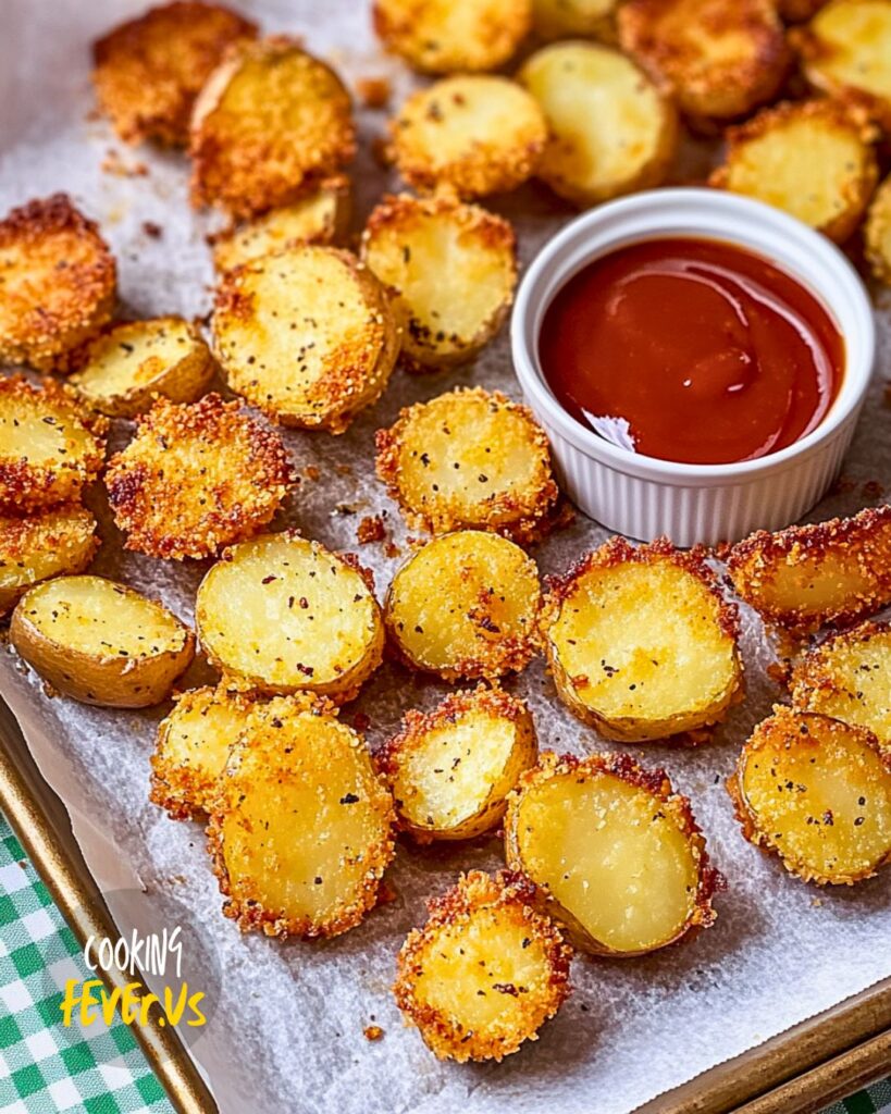 Making Parmesan Crusted Potato