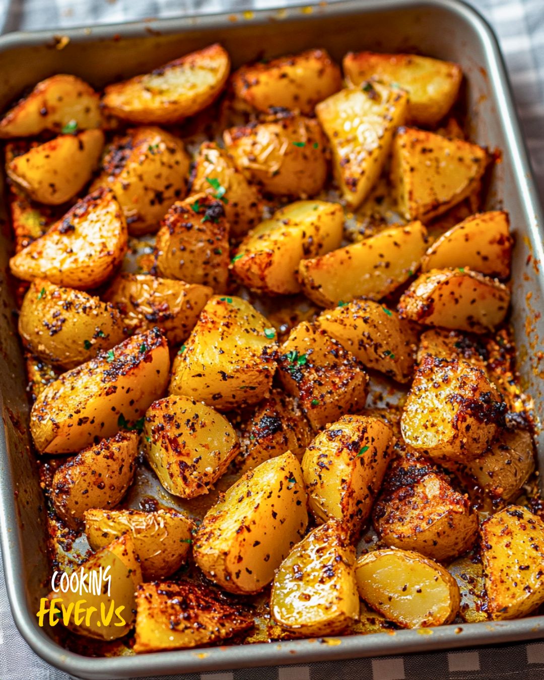 Parmesan Herb Crusted Roasted Potatoes
