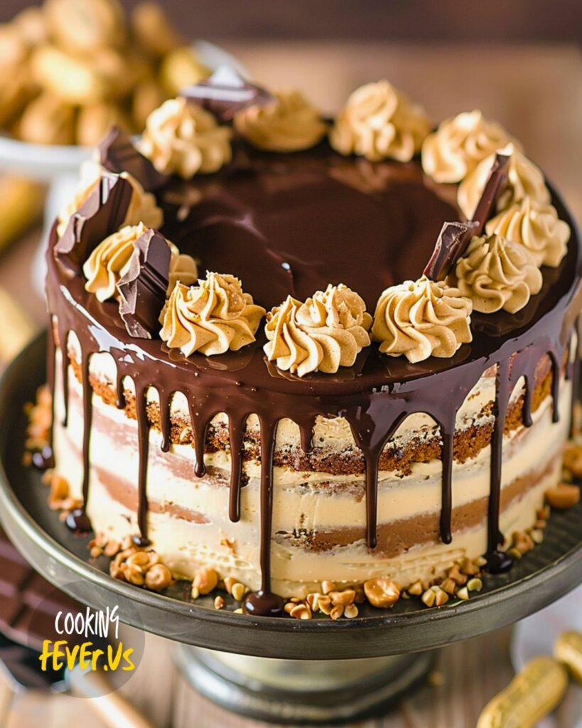 Making Peanut Butter Chocolate Layer Cake