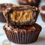 Peanut Butter Cup Stuffed Brookies Recipe