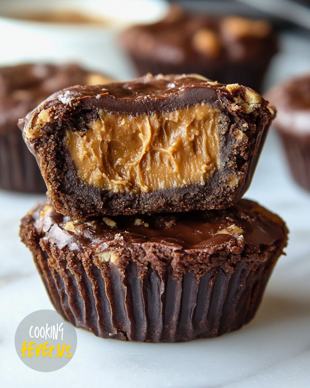 Peanut Butter Cup Stuffed Brookies Recipe