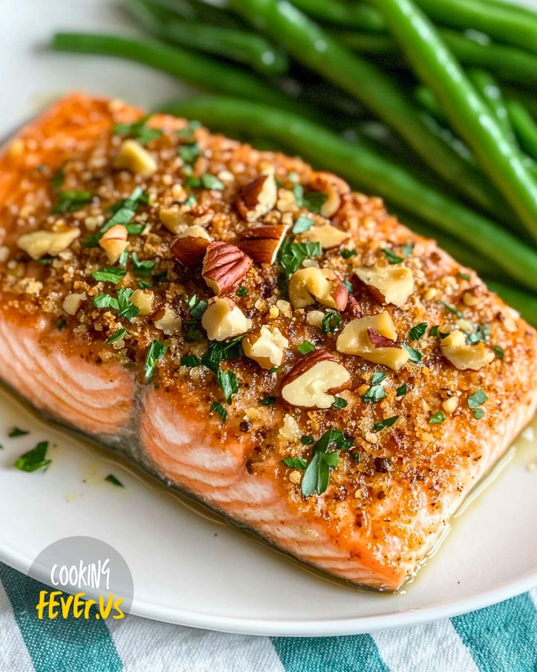 Pecan Crusted Salmon Recipe making