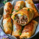 Philly Cheesesteak Egg Rolls Recipe