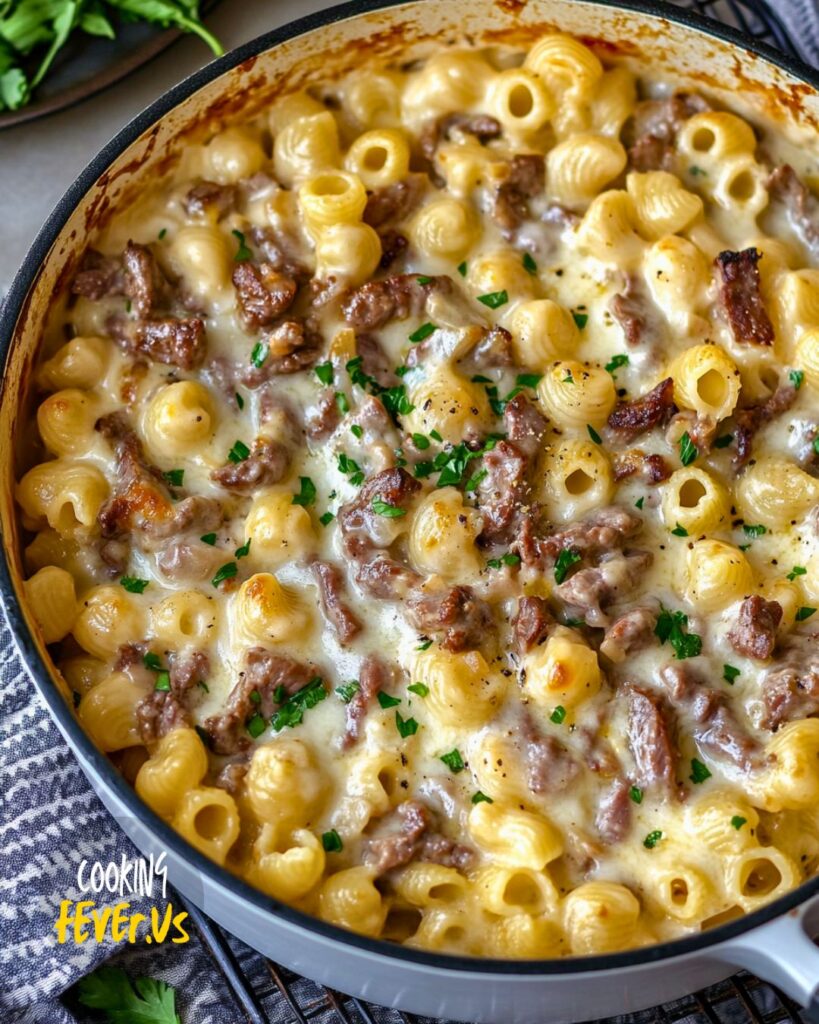 Philly Cheesesteak Mac and Cheese Recipe