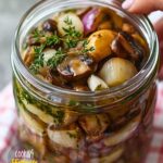 Preparing Pickled Mushrooms and Onions