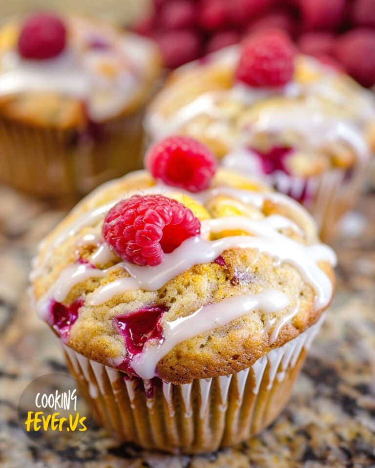 Raspberry Peach Muffins